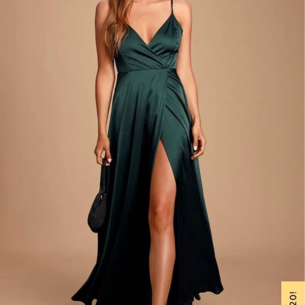 Satin maxi dress